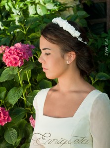 0015-A / Corona Flores pelo / Tocados novias / Niña Comunión